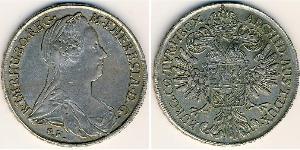 1 Талер Габсбурзька імперія (1526-1804) / Австрія Срібло Maria Theresa of Austria (1717 - 1780)