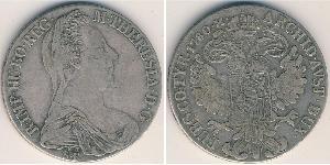 1 Талер Габсбурзька імперія (1526-1804) / Австрія Срібло Maria Theresa of Austria (1717 - 1780)