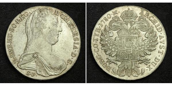 1 Талер Габсбурзька імперія (1526-1804) / Австрія Срібло Maria Theresa of Austria (1717 - 1780)