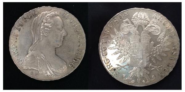 1 Талер Габсбурзька імперія (1526-1804) / Австрія Срібло Maria Theresa of Austria (1717 - 1780)