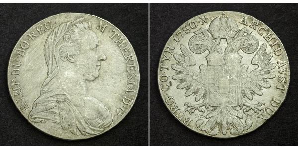 1 Талер Габсбурзька імперія (1526-1804) / Австрія Срібло Maria Theresa of Austria (1717 - 1780)