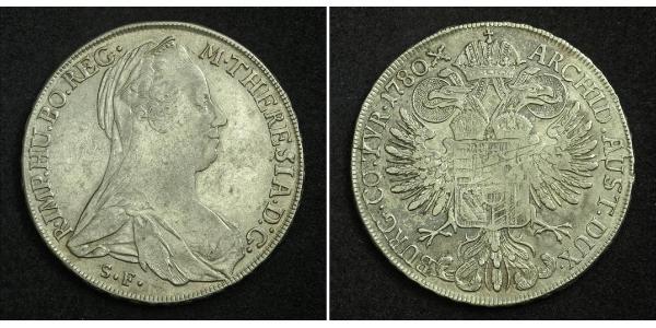 1 Талер Габсбурзька імперія (1526-1804) / Австрія Срібло Maria Theresa of Austria (1717 - 1780)