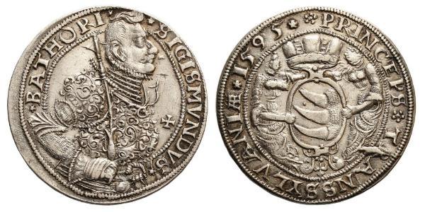 1 Талер Князівство Трансильванія (1571-1711) Срібло Sigismund Báthory,  prince of Transylvania (1572 -1613)