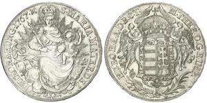 1 Талер Королiвство Угорщина (1000-1918) Срібло Maria Theresa of Austria (1717 - 1780)