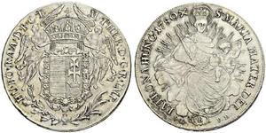 1 Талер Королiвство Угорщина (1000-1918) Срібло Maria Theresa of Austria (1717 - 1780)