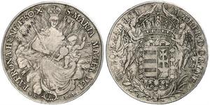 1 Талер Королiвство Угорщина (1000-1918) Срібло Maria Theresa of Austria (1717 - 1780)