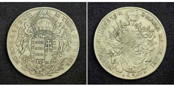 1 Талер Королiвство Угорщина (1000-1918) Срібло Maria Theresa of Austria (1717 - 1780)