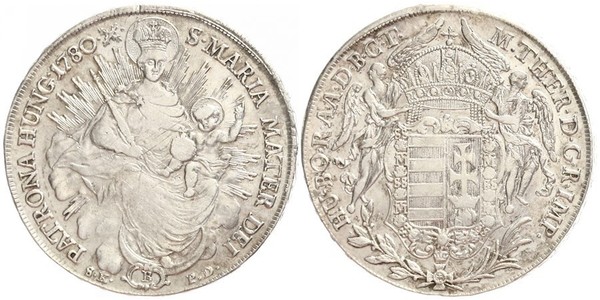 1 Талер Королiвство Угорщина (1000-1918) Срібло Maria Theresa of Austria (1717 - 1780)