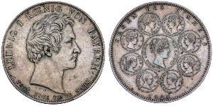 1 Талер Королівство Баварія (1806 - 1918) Срібло Людвиг I (король Баварії)(1786 – 1868)