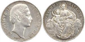 1 Талер Королівство Баварія (1806 - 1918) Срібло Людвіг II (король Баварії)(1845 – 1886)