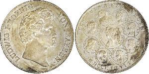 1 Талер Королівство Баварія (1806 - 1918) Срібло Людвиг I (король Баварії)(1786 – 1868)