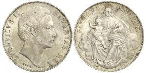 1 Талер Королівство Баварія (1806 - 1918) Срібло Людвіг II (король Баварії)(1845 – 1886)