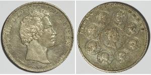 1 Талер Королівство Баварія (1806 - 1918) Срібло Людвиг I (король Баварії)(1786 – 1868)