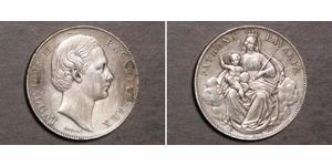 1 Талер Королівство Баварія (1806 - 1918) Срібло Людвіг II (король Баварії)(1845 – 1886)