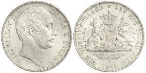 1 Талер Королівство Баварія (1806 - 1918) Срібло Максиміліан II (король Баварії)(1811 - 1864)