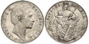 1 Талер Королівство Баварія (1806 - 1918) Срібло Людвіг II (король Баварії)(1845 – 1886)