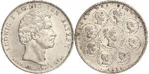1 Талер Королівство Баварія (1806 - 1918) Срібло Людвиг I (король Баварії)(1786 – 1868)