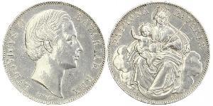 1 Талер Королівство Баварія (1806 - 1918) Срібло Людвіг II (король Баварії)(1845 – 1886)