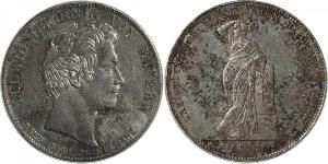 1 Талер Королівство Баварія (1806 - 1918) Срібло Людвиг I (король Баварії)(1786 – 1868)