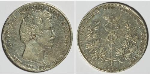 1 Талер Королівство Баварія (1806 - 1918) Срібло Людвиг I (король Баварії)(1786 – 1868)