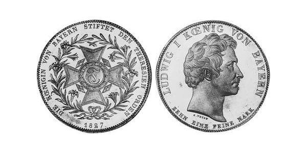 1 Талер Королівство Баварія (1806 - 1918) Срібло Людвиг I (король Баварії)(1786 – 1868)
