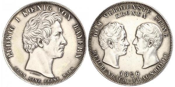 1 Талер Королівство Баварія (1806 - 1918) Срібло 
