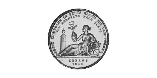 1 Талер Королівство Баварія (1806 - 1918) Срібло Людвиг I (король Баварії)(1786 – 1868)