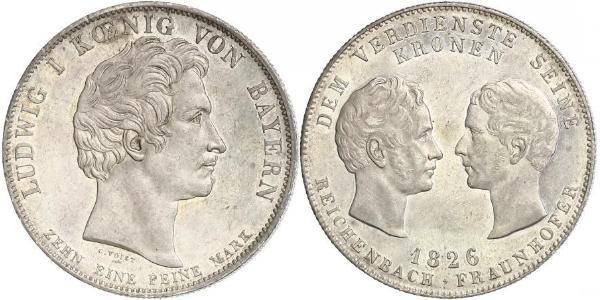 1 Талер Королівство Баварія (1806 - 1918) Срібло 