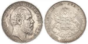 1 Талер Королівство Вюртемберг Срібло Charles I of Württemberg