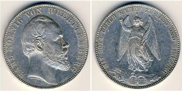 1 Талер Королівство Вюртемберг Срібло Charles I of Württemberg