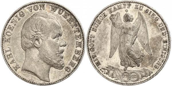 1 Талер Королівство Вюртемберг Срібло Charles I of Württemberg