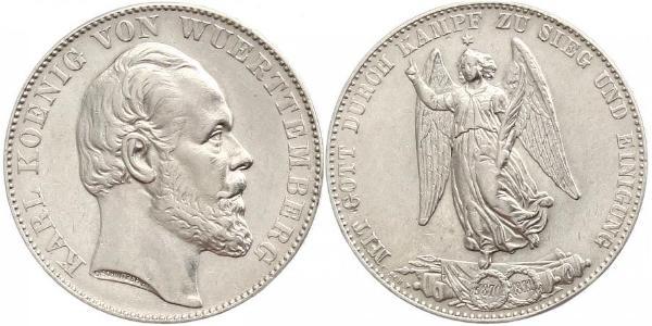 1 Талер Королівство Вюртемберг Срібло Charles I of Württemberg