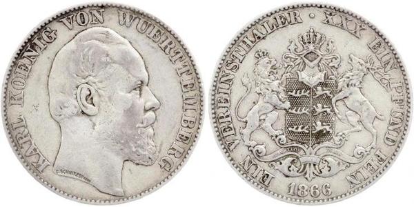 1 Талер Королівство Вюртемберг Срібло Charles I of Württemberg