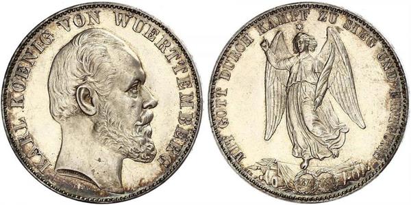 1 Талер Королівство Вюртемберг Срібло Charles I of Württemberg