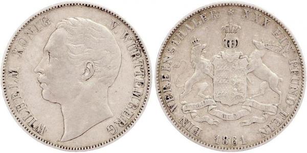 1 Талер Королівство Вюртемберг Срібло William I of Württemberg