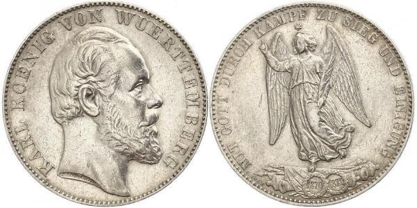 1 Талер Королівство Вюртемберг Срібло Charles I of Württemberg