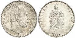 1 Талер Королівство Пруссія (1701-1918) Срібло Wilhelm I, German Emperor (1797-1888)