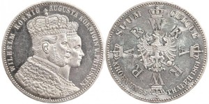 1 Талер Королівство Пруссія (1701-1918) Срібло Wilhelm I, German Emperor (1797-1888)