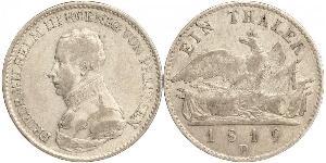 1 Талер Королівство Пруссія (1701-1918) Срібло Фрідрих Вільгельм III, король Пруссії  (1770 -1840)