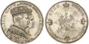 1 Талер Королівство Пруссія (1701-1918) Срібло Wilhelm I, German Emperor (1797-1888)