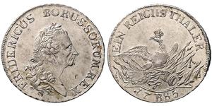 1 Талер Королівство Пруссія (1701-1918) Срібло Фрідріх II (король Пруссії) (1712 – 1786)