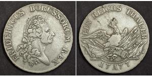 1 Талер Королівство Пруссія (1701-1918) Срібло Фрідріх II (король Пруссії) (1712 – 1786)