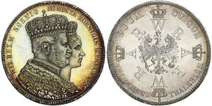1 Талер Королівство Пруссія (1701-1918) Срібло Wilhelm I, German Emperor (1797-1888)