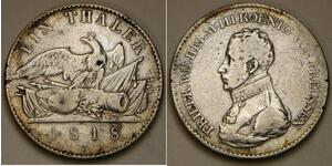 1 Талер Королівство Пруссія (1701-1918) Срібло Фрідрих Вільгельм III, король Пруссії  (1770 -1840)