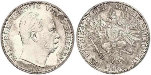 1 Талер Королівство Пруссія (1701-1918) Срібло Wilhelm I, German Emperor (1797-1888)