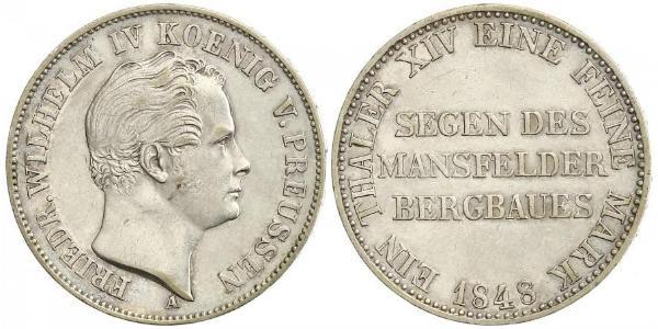 1 Талер Королівство Пруссія (1701-1918) Срібло Фрідріх Вільгельм IV (1795 - 1861)