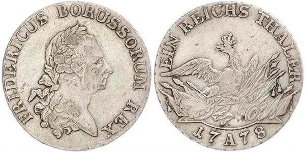 1 Талер Королівство Пруссія (1701-1918) Срібло Фрідріх II (король Пруссії) (1712 – 1786)