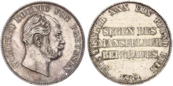 1 Талер Королівство Пруссія (1701-1918) Срібло Wilhelm I, German Emperor (1797-1888)