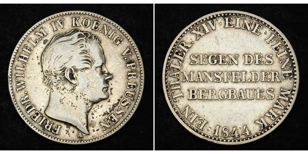 1 Талер Королівство Пруссія (1701-1918) Срібло Фрідріх Вільгельм IV (1795 - 1861)