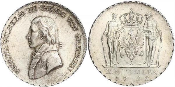 1 Талер Королівство Пруссія (1701-1918) Срібло Фрідрих Вільгельм III, король Пруссії  (1770 -1840)